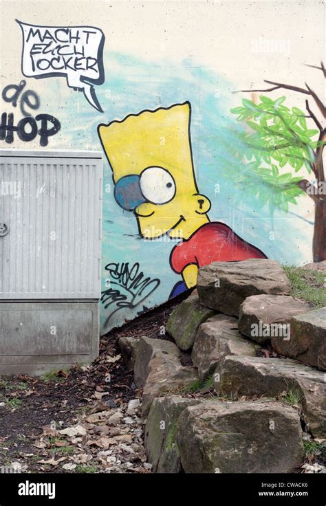 Street art graffiti bart simpson hi-res stock photography and images ...