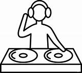 Dj coloring Page  ColouringPages sketch template