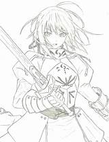 Fate Stay Night Coloring Pages sketch template