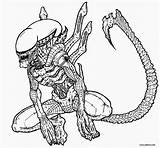 Scary Alien Coloring Pages sketch template