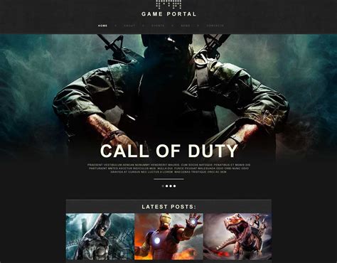 Game Website Template