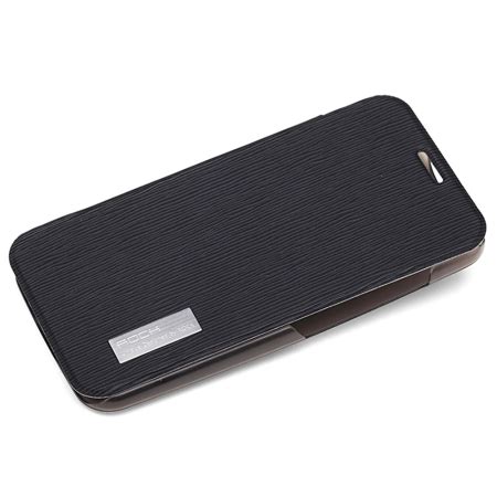 ROCK Elegant Side Flip Case for Motorola Moto X - Black