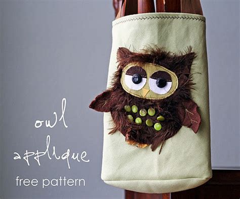 My Owl Barn: DIY: Owl Applique Tote + Free Pattern