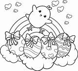 Happy Easter Chick Coloring Pages sketch template