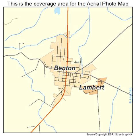 Aerial Photography Map of Benton, MO Missouri