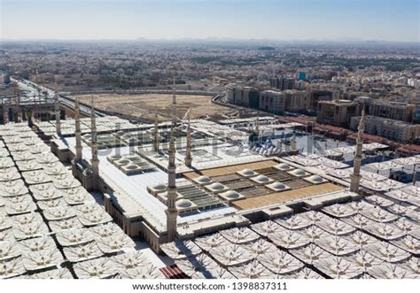 8 Aerial View Masjid Nabawi Madinah Second Holiest Place Mosque Muslims ...