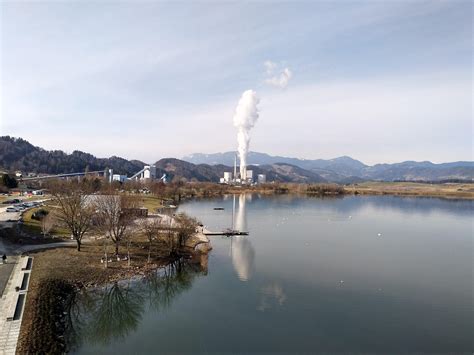 Velenje lake, largest lake in Slovenia : europe