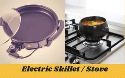 Electric Skillet vs Stove Top- Triadearth.com/