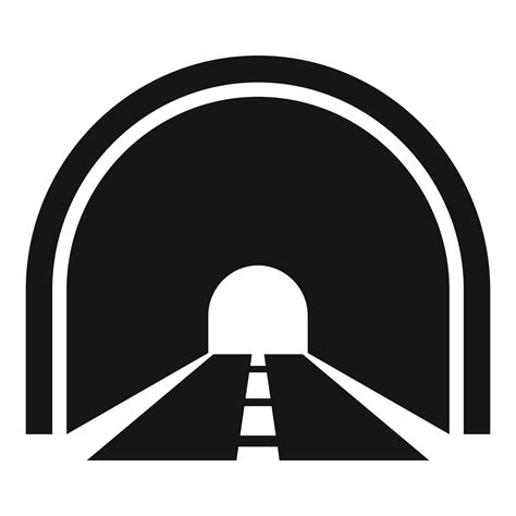 Road tunnel icon simple vector. Car entrance 15157176 Vector Art at ...