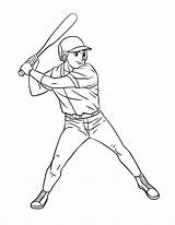 Baseball Ball Coloring Page sketch template