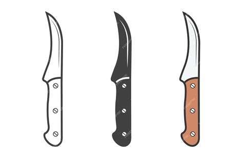 Premium Vector | Chef's knife vector knife illustration chef's knife ...