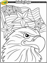 Patriotic Eagle Coloring Page sketch template