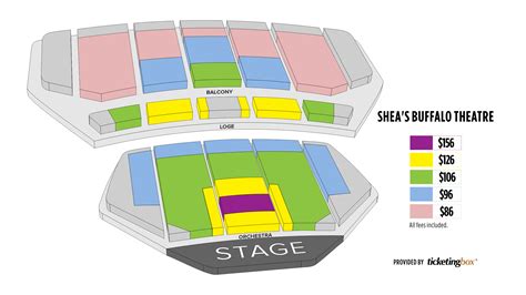 Buffalo Shea's Buffalo Theatre Mapa De Asientos