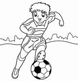 Coloring Pages  Soccer sketch template