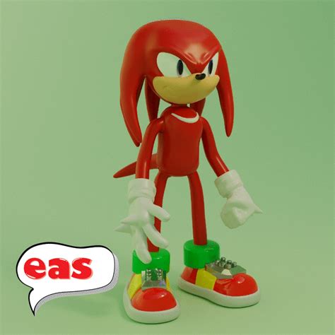 STL file KNUCKLES ( SONIC ) Articulated 🎨・Model to download and 3D ...