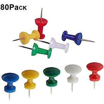 Officemate Giant Push Pins 1.5 Inch, Assorted Colors, Tub of 12 (92902): Amazon.co.uk: Office ...