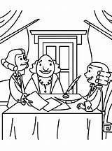 Signing The Declaration Of Independence Coloring Pages sketch template