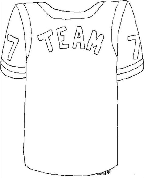 Free Printable Coloring Pages Of Sport Jerseys - Coloring Home