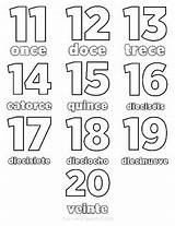 Numbers 11 20 Coloring Pages sketch template