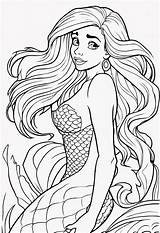 1 The Little Mermaid Coloring Pages  ColorBliss sketch template
