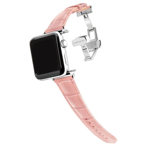 Women's Glossy Pink w/ Silver Details | Leather watch bands, Feminine apple watch bands, Elegant ...