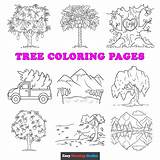 Printable Tree Coloring Pages 2025 sketch template