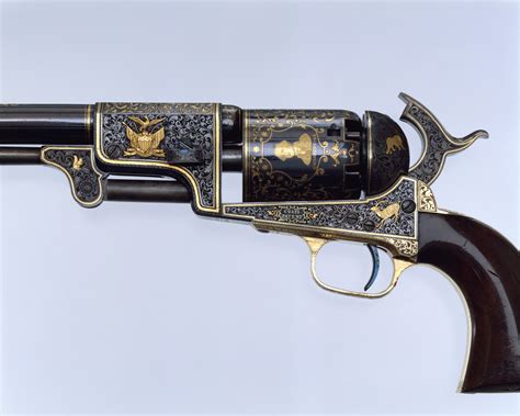 Detail from Colt Third Model Dragoon Percussion Revolver, serial no ...