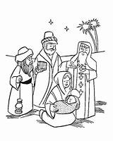 Three Wise Men Christmas In Baby Jesus Nativity Coloring Page  Kids sketch template