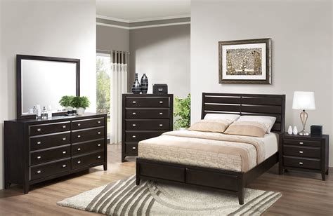 Contemporary Dark Wood Bedroom Set | Contemporary bedroom furniture ...