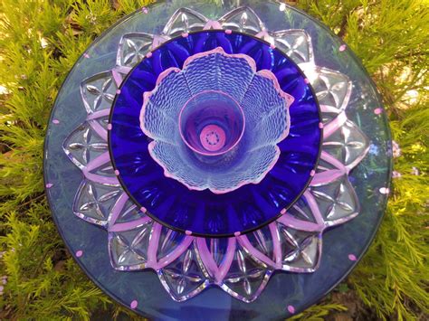 Glass Flower Garden Art Hand Painted Suncatcher Lawn | Etsy | Glass garden flowers, Art glass ...