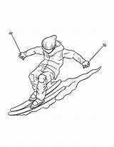 Ski Slope Coloring Pages sketch template