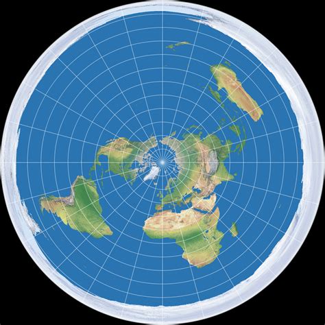 License Info: Azimuthal Equidistant Projection (polar aspect)