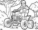 Quad / ATV coloring Pages  ColoringLib sketch template