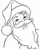 Printable santa Claus Face coloring Pictures For KidsFree  sketch template