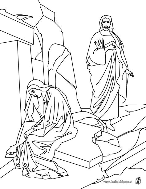 Resurrection of jesus christ coloring pages - Hellokids.com