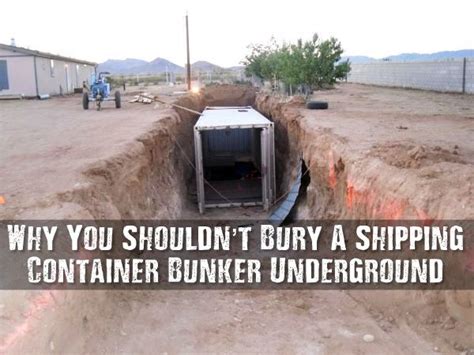 Why You Shouldn’t Bury a Shipping Container Bunker Underground | Underground homes, Underground ...