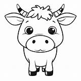 Cute Cow Coloring Page Outline Sketch Drawing Vector  Vrogueco sketch template