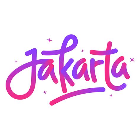 Gradient Jakarta Vector, Gradient, Jakarta, Text PNG and Vector with ...