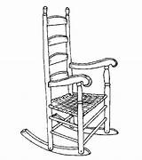 Free Rocking Chair sketch template