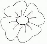 Remembrance Day Poppy Coloring Page  Home sketch template