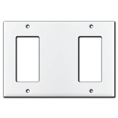 Double Rocker Light Switch Covers - Gray | Kyle Switch Plates