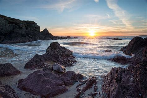 The Beach at Freshwater West Stock Photo - Image of evening, nature: 115124836