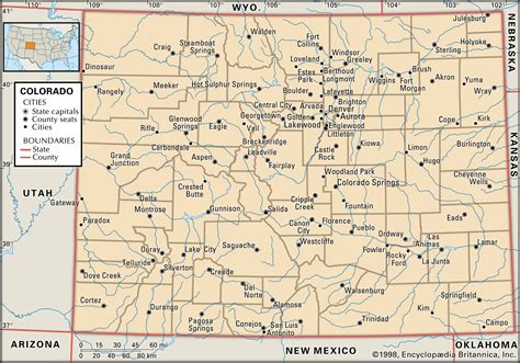 Southern Colorado Map With Cities