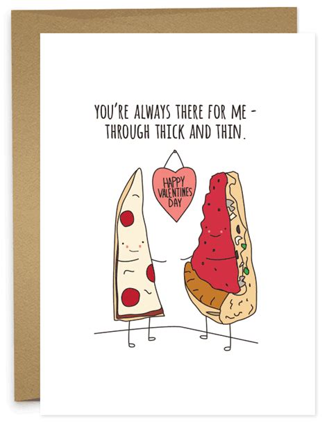 Thick and Thin Valentine | Pizza funny, Cute puns, Funny valentine