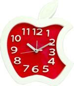 Buy Sigaram Red Analog Wall Clock - 18 cm X 16 cm Online at Best Prices ...