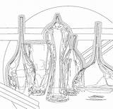 Glass Bottle Coloring Page sketch template