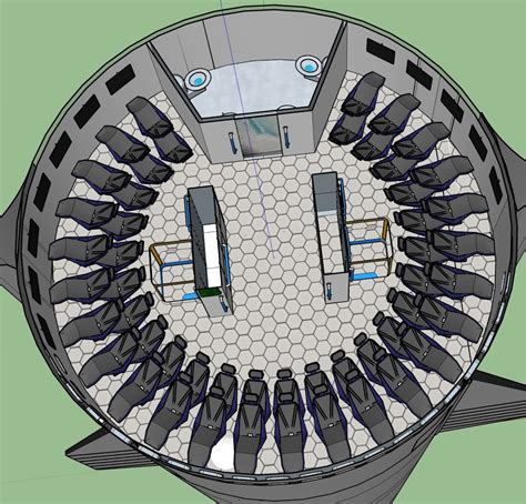 SpaceX Starship interior concept for 100 passengers | Spacex starship ...