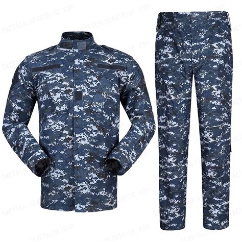 US Navy BDU Field Uniform Set Digital Navy Blue Camo for $33.99