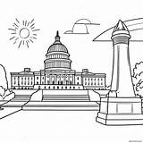 Colorful Washington Dc Monuments Coloring Page 54483 43908 sketch template