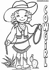 Cowgirl Coloring Page To Download And Print  sketch template